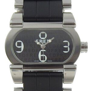 FRED Move one Watches FD012110 blackDial Stainless Steel Quartz Analog